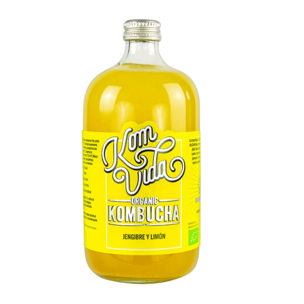 kombucha jengibre y limón 750